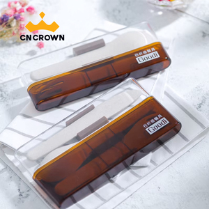 Portable Box Husk Fiber Plastic 3 in 1 Set Spoon and Fork Knife for Gift and Promotion Cutlery Set Tableware