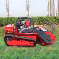 Cortadora de Césped MYO de 80 cm, 100 cm, 120 cm, Potente Motor Diésel, Uso Doméstico y en Jardín, Cortadora de Césped con Control Remoto