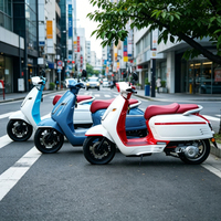 Moped Listrik Comfort EEC COC QS4000W 72V30AH Baterai Lithium Lepas Pasang 45km/jam Jarak Tempuh 70km