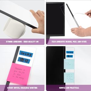 Accesorios de <span class=keywords><strong>Escritorio</strong></span> de Oficina, Decoración de Oficina, Porta Notas Adhesivas, Tablero de Mensajes para Computadora - Product Image 4