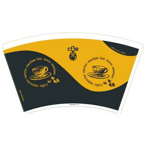 Vaso de Papel Desechable 100% Pulpa de Madera con Recubrimiento de PE, Impresión de 1 a 8 Colores, Vaso de Papel Tipo Abanico - Product Image 6