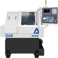 DAS DS-25A Tour CNC 2 axes, nouveau mini tour à banc plat 220V avec moteur à engrenages, automatisation simple, usage moyen