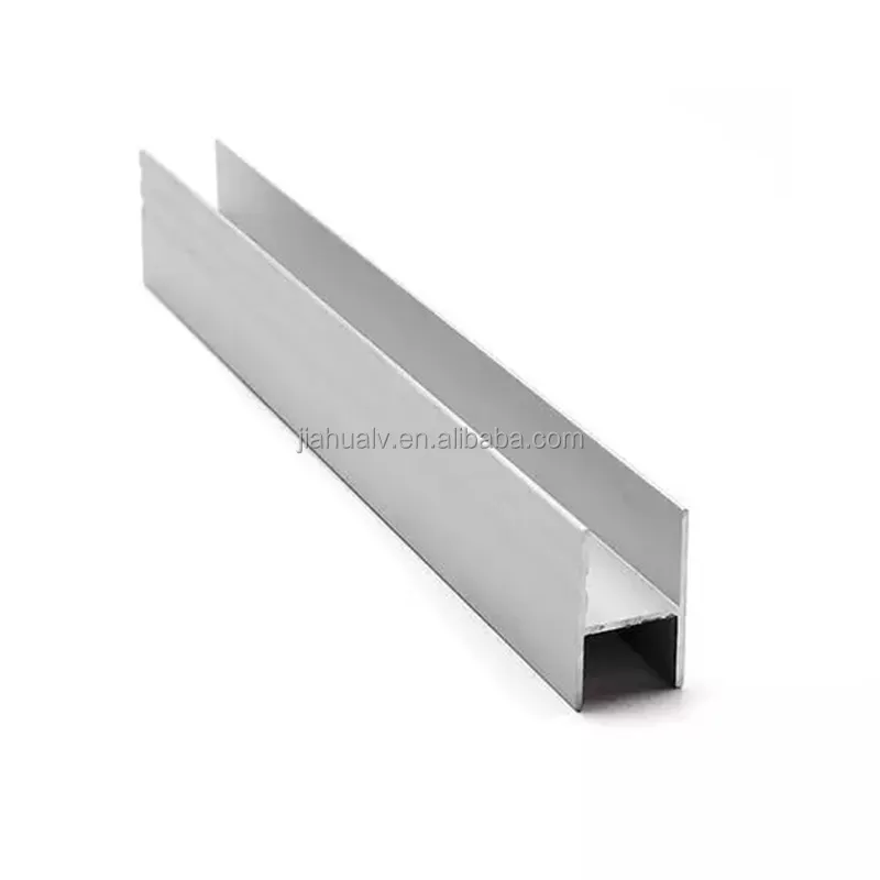 Fenêtre et porte en aluminium profilé de cuisine ligne de production de profilés en aluminium perfil de aluminio h para policarbonato