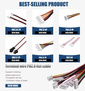 צמת חוטים 1.25/ph/xh עם מתאם 1Pin-8P 40Pin, מוליך נחושת, בידוד PVC, IP67, לאופנועים ורכבים - Product Image 4