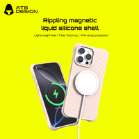 Étui de téléphone magnétique ATB Big Ripple pour iPhone et Samsung