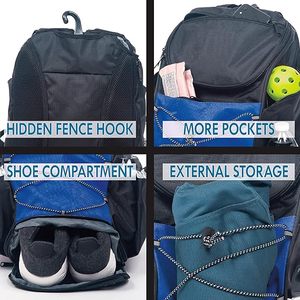 Sac de pickleball gratuit, pliable, en ripstop, avec logo personnalisé, imperméable, spacieux, sac à dos d'extérieur, sacs pliables - Product Image 5