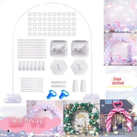 Kit d'arche de ballons en plastique, modèle d'arche, décoration pour mariage et anniversaire, support de base, sacs à eau