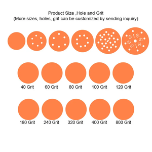6 Papel de <span class=keywords><strong>lija</strong></span> <span class=keywords><strong>circular</strong></span> Disco de lijado púrpura de cerámica Máquina de gancho y bucle industrial <span class=keywords><strong>para</strong></span> papel de pulido de automóviles - Product Image 3