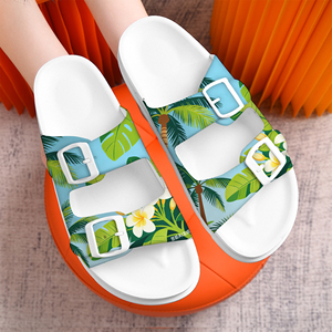Claquettes en PVC vierges personnalisables avec logo, légères, sandales d'été pour hommes et femmes, antidérapantes, pour la plage, vente en gros, usine OEM - Product Image 2