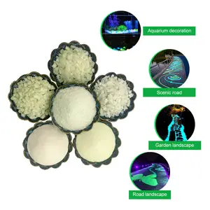 Luminous Stones Glow In The Dark Gravel Polished Glowing Pebbles Paving For Landscaping Mix Concrete Glossy Floor Embellish Bead