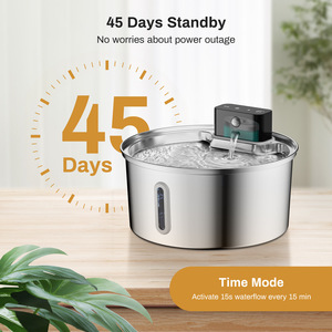 Stainless Steel Pet Water Dispenser 3200ml Automatic Timer Mode For Cats Indoor Use - Product Image 1