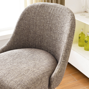 Mid Century Kitchen Upholstered <strong>Bar</strong> <strong>Stools</strong> <strong>with</strong> <strong>Back</strong> <strong>Wood</strong> Gray Modern Contemporary SGS Upholstered Dining Chair <strong>Bar</strong> Furniture - Product Image 2