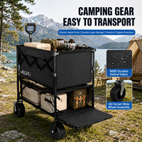 Chariot de Réalisateur Électrique 400L à Double Couche, Robuste, pour Équipe de Production Cinématographique, Camping, Jardin, Plage, Transport d'Équipement