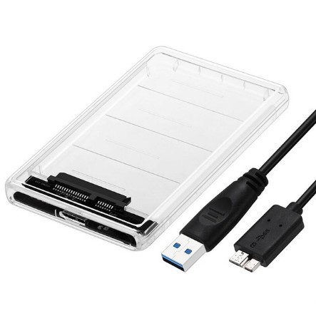 5Gbps 2.5'' Transparent HDD Case SATA 3.0 to USB 3.0 External Hard Disk Drive SSD Enclosure Box Support 2TB UASP Protocol...