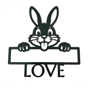 Letrero de bienvenida personalizado para mascotas, diseño de mascota, arte de pared para exteriores, para jardín y patio. - Product Image 4