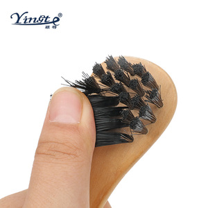 Yinste <b>Shoe</b> Brush Wooden Handle Nylon Bristles For Cleaning <b>Shoes</b> - Product Image 4