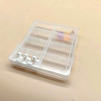 Boîte de rangement transparente amovible en plastique organisateur 8 compartiments