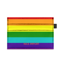 Rainbow (Philadelphia Variant) Schlanker, doppelseitig bedruckter Kartenhalter, tragbarer Kreditkartenhalter aus PU-Leder für Männer und Frauen