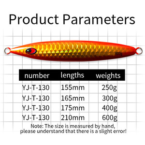 Señuelo de Pesca de Fondo de 250g 300g 400g 500g 600g para Pesca en Agua Salada con Plomo Luminoso - Product Image 3