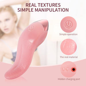 Aocoai AOC-01 Volwassen Elektrische Vibrator Simulatie Tong Masturbator Zachte Vrouwelijke Tonglikkende Seks Toy Stille Plagerij voor Volwassenen - Product Image 4