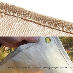 แผ่นใยแก้วกันไฟสองด้าน ไม่ระคายเคือง ทนความร้อน ใช้ป้องกันพื้นกลางแจ้งสำหรับเตาไฟ ลานบ้าน และกอง<span class=keywords><strong>ไฟ</strong></span> - Product Image 3