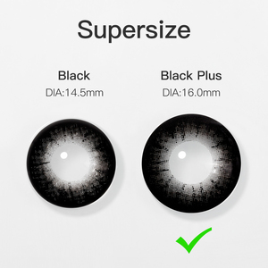 Livraison Gratuite Magister <span class=keywords><strong>Lentilles</strong></span> de Contact Noires 16mm <span class=keywords><strong>Lentilles</strong></span> de Contact Supersize <span class=keywords><strong>Lentilles</strong></span> Oculaires - Product Image 3