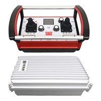 Mando hidráulico , válvula direccional de 4 palancas, kits de control remoto inteligente de radio de grúa de camión