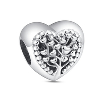 Accessoires de bracelet tendance, collier pendentif arbre de vie en argent 925 véritable, hypoallergénique, cadeau pour femme, perles charmantes