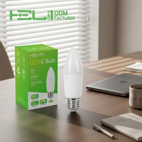 9W E27 LED-Kerzenlampe vom Hersteller, 810Lm CRI80 160° Abstrahlwinkel, 650C Glühfaden, Kunststoffummanteltes Aluminium PC 100-265V