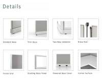 Poste de travail du personnel modulaire Table de bureau en métal Mobilier bon marché pour poste de travail du personnel
