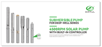 Pompe hybride AC/DC, pompe submersible AC/DC, pompe solaire AC/DC avec 2 capteurs
