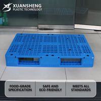 NEXARA Palette en plastique PP industrielle à grille européenne personnalisée 1200*800 Single Side Hot Sell pour entrepôt de stockage Déménagement avec logo