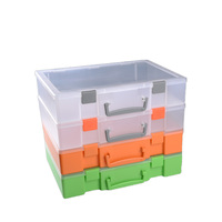 Boîte à outils portable en PVC et PET avec poignée Boîte à outils vide recyclable pour le stockage de jouets/pièces pour l'emballage