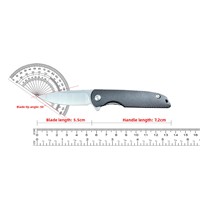 Couteau pliant mini ambidextre en ABS, couteau à crayon pour étudiants, couteau à dessin, écologique, personnalisable, portable, porte-clés, couteau en métal à ouverture facile