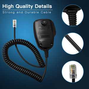 Micrófono de Mano para Coche con Teclado DTMF y Cable Reforzado, Compatible con FTM-300DR FTM-200DE FTM-200DR FTM-300DE - Product Image 6