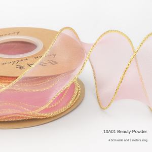 Vente en gros de ruban de polyester fil de queue de poisson ruban magique bricolage bouquet de fleurs matériel d'emballage pour l'art floral et la décoration - Product Image 6