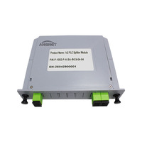 1x2 LGX PLC Splitter Cassette SC/APC SC/UPC Passif Fibre Optique Splitter Box Équipement Fibre Optique