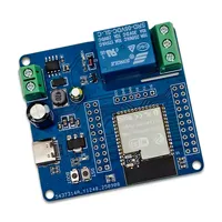 Modul Relay 30A Empat Kanal Bertenaga DC 5-60V ESP32E Wi-Fi, Papan Pengembangan Linux USB untuk Pengembangan Sekunder