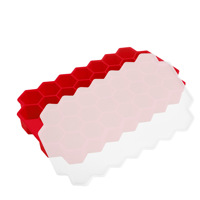 Meistverkaufte 37-Gitter-Bienenstock-Eisform mit Deckel, 10-Fach-Silikon-Gelbehälter