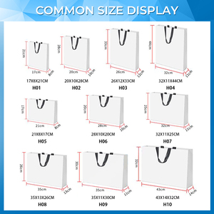 Tùy chỉnh lớn màu trắng mờ nhiều lớp giấy mua sắm Túi tote thân thiện với môi cá nhân logo cho cửa hàng quần áo Quà Tặng sản phẩm - Product Image 3