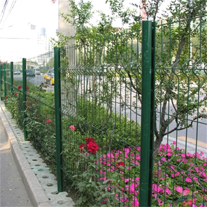 Valla de alambre soldada de metal recubierta de PVC 3D V paneles curvos de flexión valla de acero galvanizado al aire libre para Protección decorativa de jardín - Product Image 2