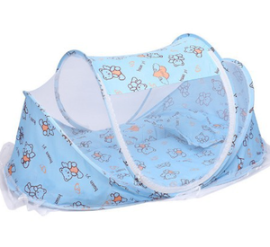 Mosquitera para <span class=keywords><strong>Cuna</strong></span> de Bebé, Mosquiteras Económicas con Cierre, Mosquitera Portátil para Bebé con Almohada y Cojín - Product Image 2