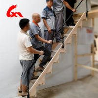 Escalier pliable en bois de chêne durable, longue durée de vie, sûr et stable avec main courante