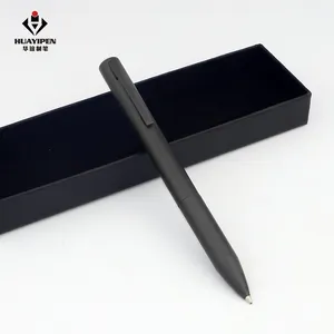 सम्मेलन के लिए उच्च गुणवत्ता वाला काला सरल लेकिन सुरुचिपूर्ण बॉलपॉइंट पेन लोगो