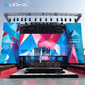 شاشة عرض فيديو حائطية LED عالية الدقة بألوان كاملة ومقاومة للماء خارجية، ستارة خلفية للمسارح الإعلانية، للإيجار موديل P2 P5 - Product Image 6