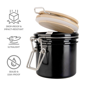 Frasco PET Negro de 200 ml a Prueba de Olores con Tapa Abatible Hermética para Almacenamiento de Dulces, Miel y Alimentos - Product Image 3