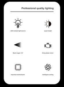 Siêu chùm 250W dẫn mô-đun di chuyển chùm đầu chiếu sáng cho DJ Disco buổi hòa nhạc live show đám cưới sân khấu sự kiện - Product Image 2