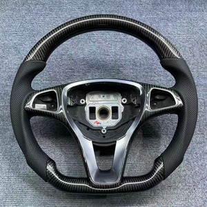 Volant en fibre de carbone véritable pour Mercedes Benz W177 W205 W206 W213 W222 W223 W167 W253 W463 a C E S GLC GLE - Product Image 3