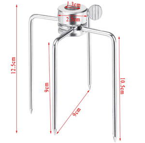 Fourchettes à viande en acier inoxydable pour rôtissoire Pince Grill Pics à viande Brochette pour barbecue avec vis de verrouillage Réglages rapides Outils de barbecue - Product Image 2