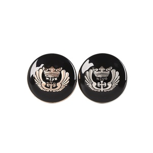 Embossed logo Gold Coat blazer Zinc Alloy <b>Sew</b> on Vintage Metal Shank Buttons for Coat - Product Image 4